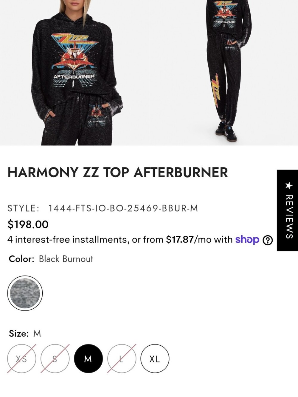 Lauren Moshi ZZ Top After Burner hoodie - Picture 5 of 15